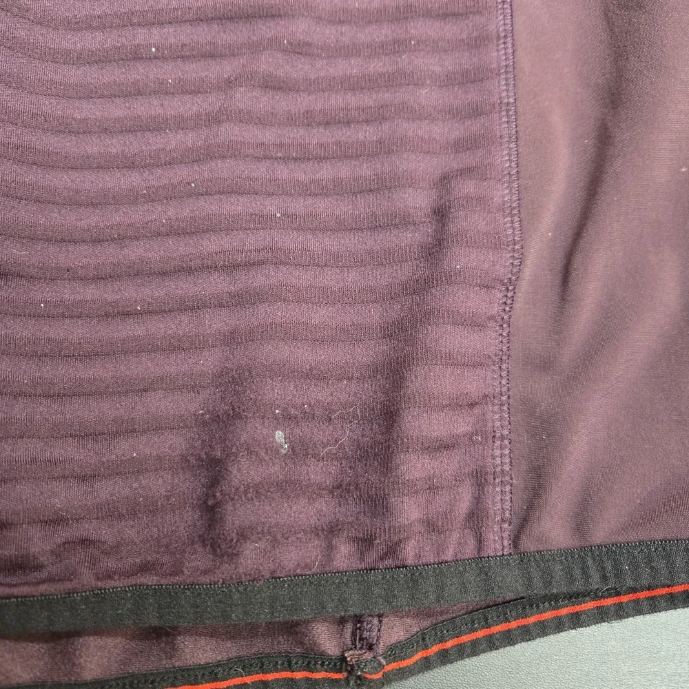 Champion Power Core 1/4 Zip Mens Ribbed Mock Neck Burgundy Size S